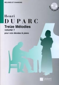 Duparc: Treize Mlodies Volume 1 for Soprano published by Salabert (Book & CD)